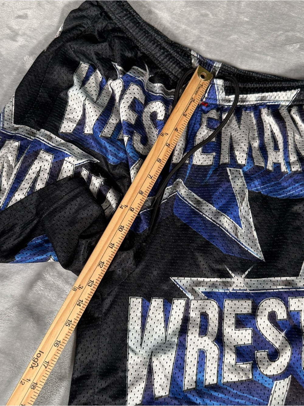 Chalk Line Wrestlemania AOP Mesh Shorts Mens XL 6” Wrestling WWE Black - Picture 9 of 9